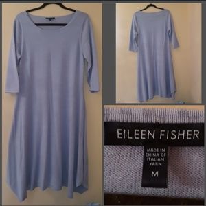 Eileen Fisher blue wool dress